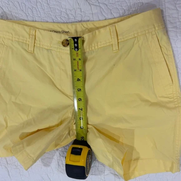 Talbots Womens Yellow Relaxed Chino Short Size 4 P - Picture 5 of 9